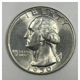 1950 Washington Silver Quarter Uncirculated UNC