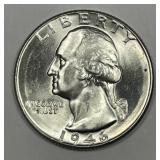 1946 Washington Silver Quarter Uncirculated BU