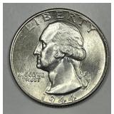 1944 Washington Silver Quarter Uncirculated BU