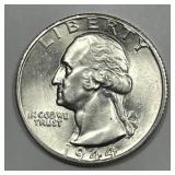 1944-D Washington Silver Quarter Uncirculated BU