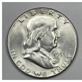 1953-S Franklin Silver Half Uncirculated BU
