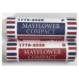 2026 P & D Mayflower Quarter Roll Set