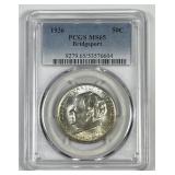 1936 Bridgeport Commemorative Half PCGS MS65