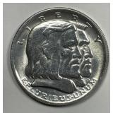 1936 Long Island Commem Silver Half UNC details