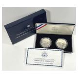 2001 American Buffalo 2-Coin Set Proof & UNC
