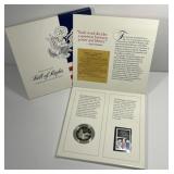 1993 James Madison Bill of Rights Coin & Stamp Set