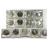 1971 - 1973 PDS Eisenhower $1 BU & Proof 13-Coins