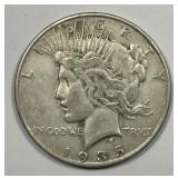 1935-S Peace Silver $1 Very Fine VF