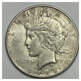 1928-S Peace Silver $1 Extra Fine XF