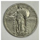 1928 Standing Liberty Silver Quarter Very Fine VF