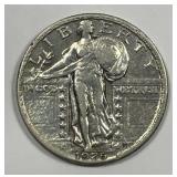 1925 Standing Liberty Silver Quarter Very Fine VF