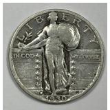 1930-S Standing Liberty Silver Quarter VG details