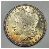 1886 Morgan Silver $1 Vivid Gold Toned BU