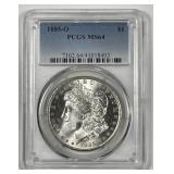 1885-O Morgan Silver $1 PCGS MS64