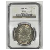 1880 Morgan Silver $1 NGC MS64