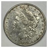 1880 Morgan Silver $1 About Uncirculated