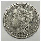 1896-S Morgan Silver $1 Very Fine VF details