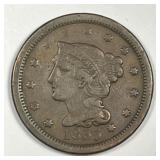1855 Braided Hair Large Cent Upright 5