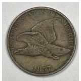 1857 Flying Eagle Cent Very Fine VF