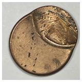 Lincoln Cent Struck 60% Off Center ERROR