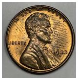 1933-D Lincoln Wheat Cent Uncirculated RB