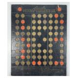 Vintage 11x14 Penny Board With Many Early Dates