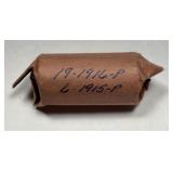 Mixed Date 1/2 Roll of 1915 & 1916 Lincoln Cents