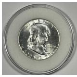 1963 Franklin Silver Half Uncirculated BU