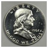 1962 Franklin Silver Proof Half PRF