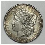 1878 Morgan Silver $1 8 TF About Uncirculated AU