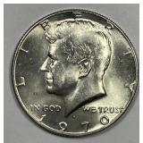 1970-D Kennedy Silver Half Key Date Uncirculated