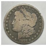1878 Morgan Silver $1 7 Tail Feather