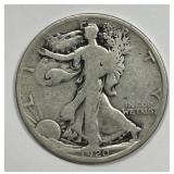 1920-D Walking Liberty Silver Half Good G