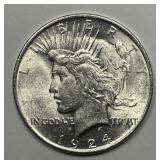 1924 Peace Silver $1 Uncirculated UNC