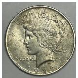 1923 Peace Silver $1 About Uncirculated CH AU