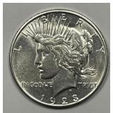 1923-S Peace Silver $1 Uncirculated UNC details