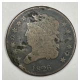 1826 Classic Head Half Cent 1/2 c Good details
