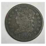 1809 Classic Head Half Cent 1/2c AG details