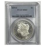 1879-S Morgan Silver $1 PCGS MS63