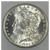 1884-O Morgan Silver $1 Brilliant Uncirculated BU
