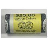 2000-P Sacagawea $1 Bumblebee Wrapper $25 Roll BU