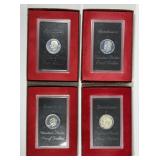 1971-1974 Proof Silver Eisenhower $1 Brown IKE Set