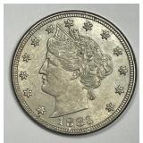 1883 Liberty Head Nickel WITH CENTS Var. AU