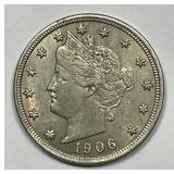 1906 Liberty Head V Nickel Sharp Extra Fine XF+
