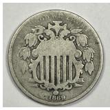 1869 Shield Nickel Good G details