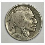 1915-D Buffalo Nickel Very Fine VF+