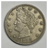 1883 Liberty Head Nickel NO CENTS Var. XF+