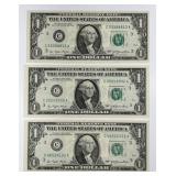 1977 $1 FRN Philadelphia Trio Crisp Uncirculated