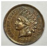 1903 Indian Head Cent About Uncirculated AU