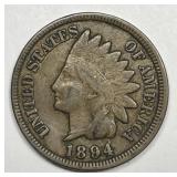 1894/1894 Indian Head Cent Very Good VG
